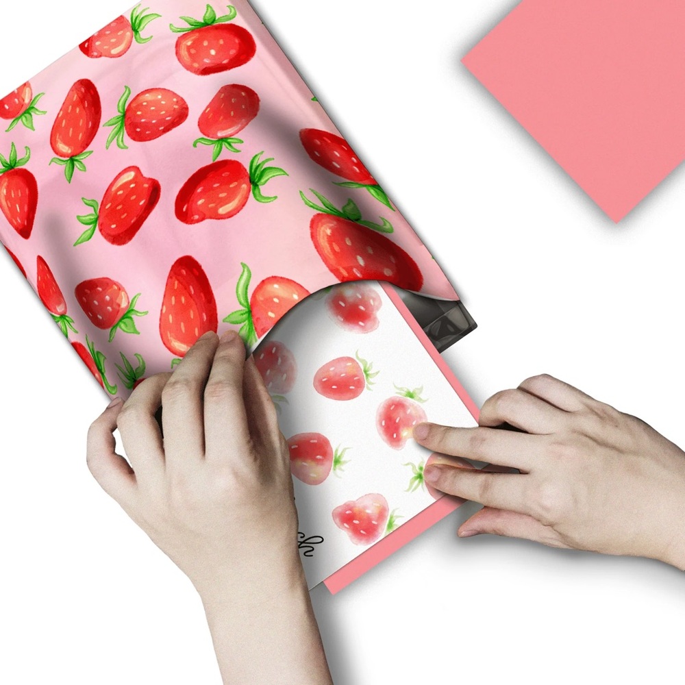 Strawberries π 4x6 Insert Cards Pack of 25 - Picture 5 of 6
